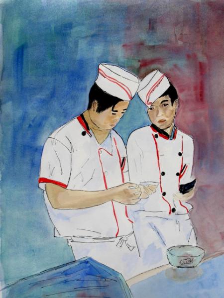 450x599 With Soy Sauce Or Without - Soy Sauce Painting