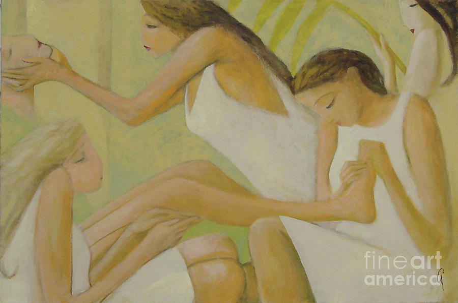 900x596 Spa Painting By Glenn Quist - Spa Painting