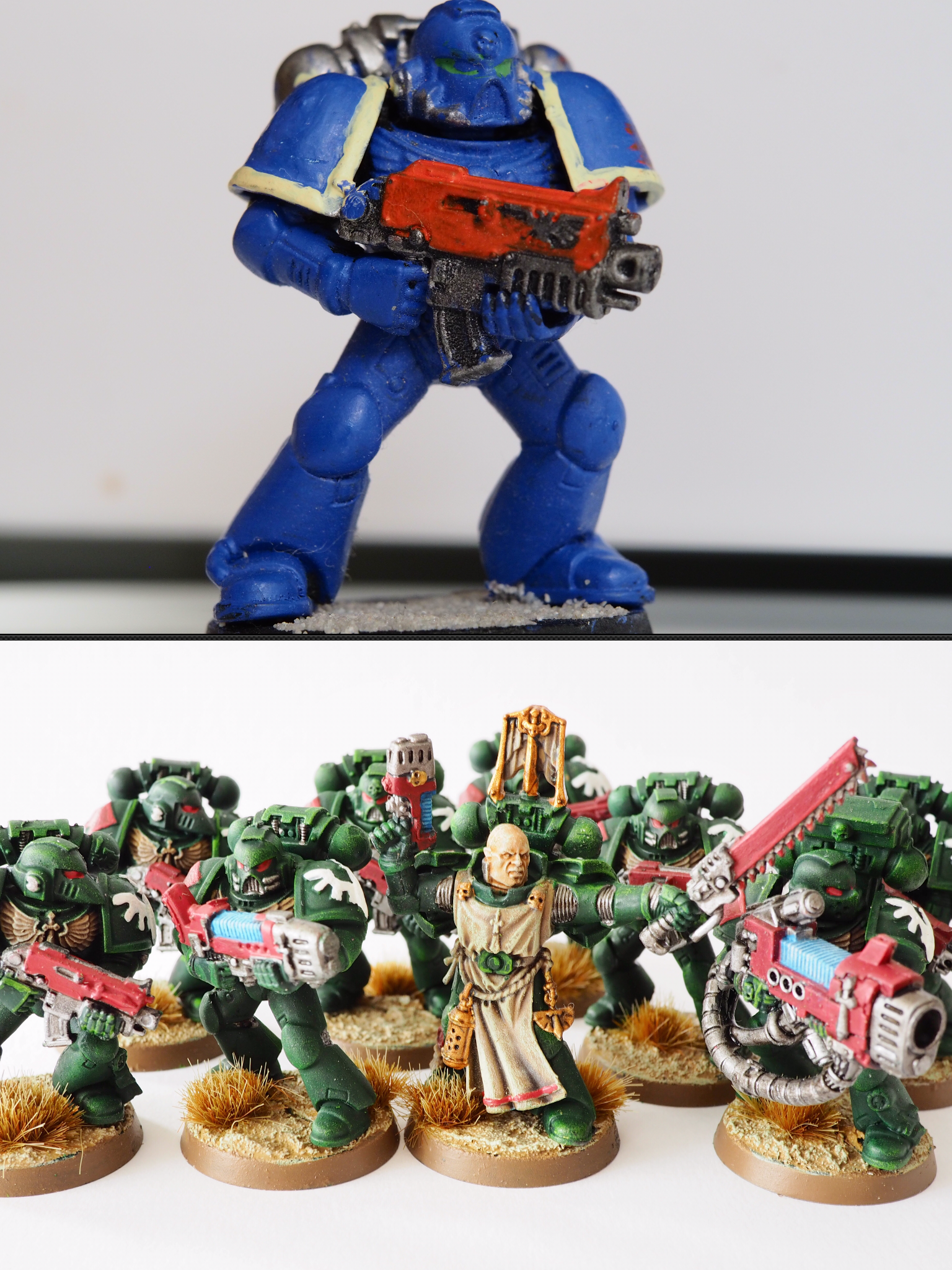 1536x2048 My First And Second Attempt Painting Space Marines Warhammer40k - Space Marine Painting