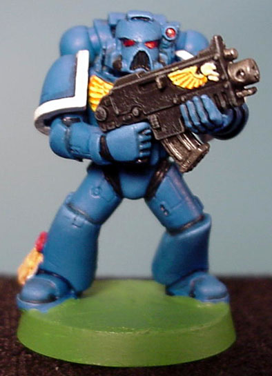 394x545 Painting A Space Marine - Space Marine Painting