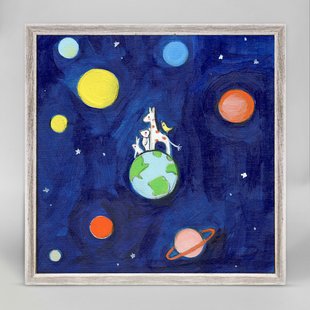 310x310 Outer Space Amp Planet Themed Kids' Canvas Art You'Ll Love Wayfair.ca - Space Painting For Kids