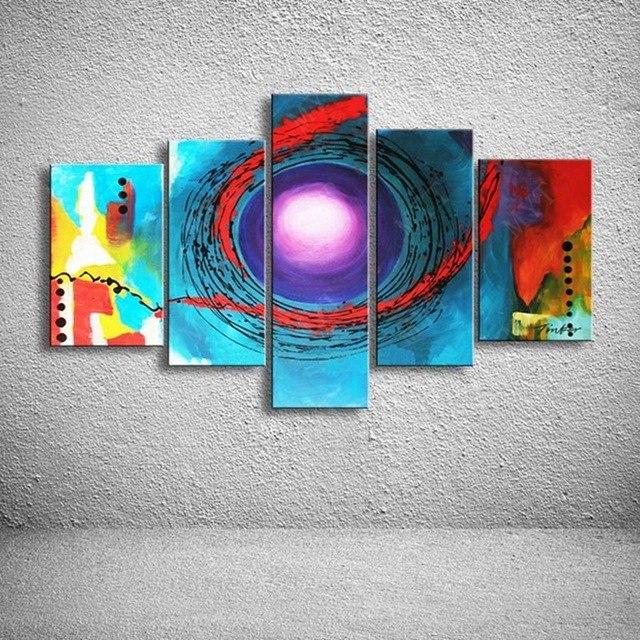 640x640 Free Shipping Best Seller Abstract Paintings Space Star Design - Space Painting For Kids