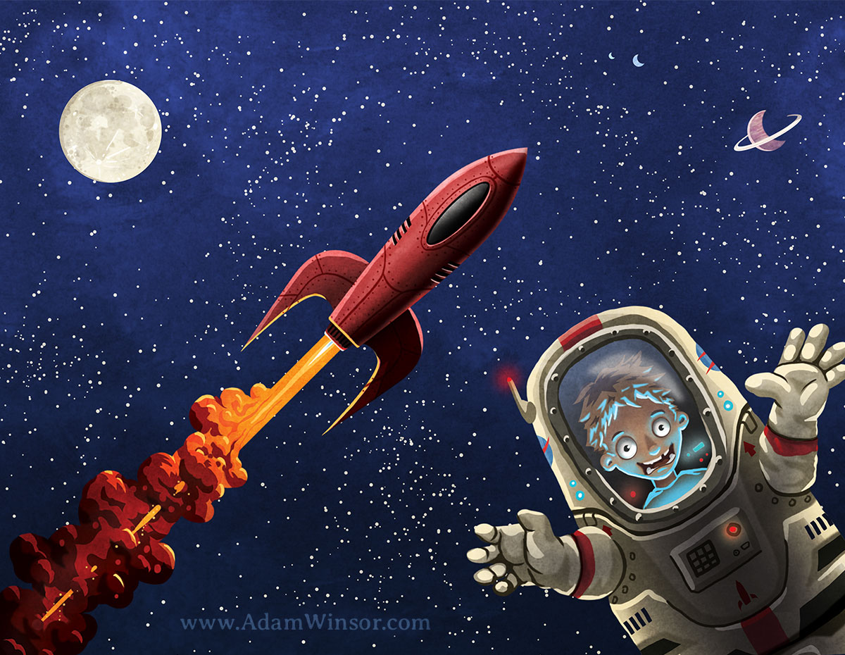 1200x930 Category Archives Painting - Space Rocket Painting