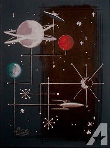 223x300 Art And Antiques For Sale In Pittsburgh, Pennsylvania Classifieds - Space Rocket Painting