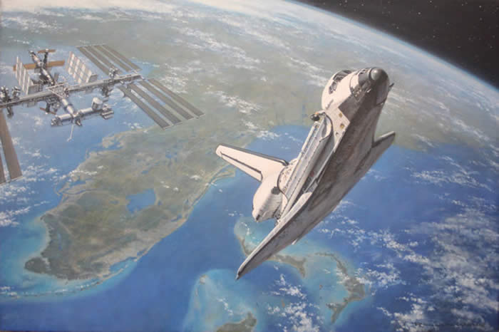 Space Shuttle Painting at PaintingValley.com | Explore collection of ...