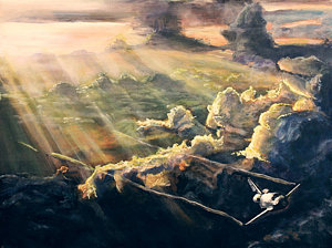 300x224 Space Shuttle Paintings Fine Art America - Space Shuttle Painting