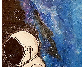 340x270 Spaceman Painting Etsy - Spaceman Painting