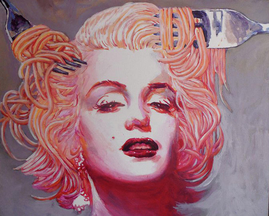 900x725 Spaghetti Painting By Snjezana Mekic Delic - Spaghetti Painting