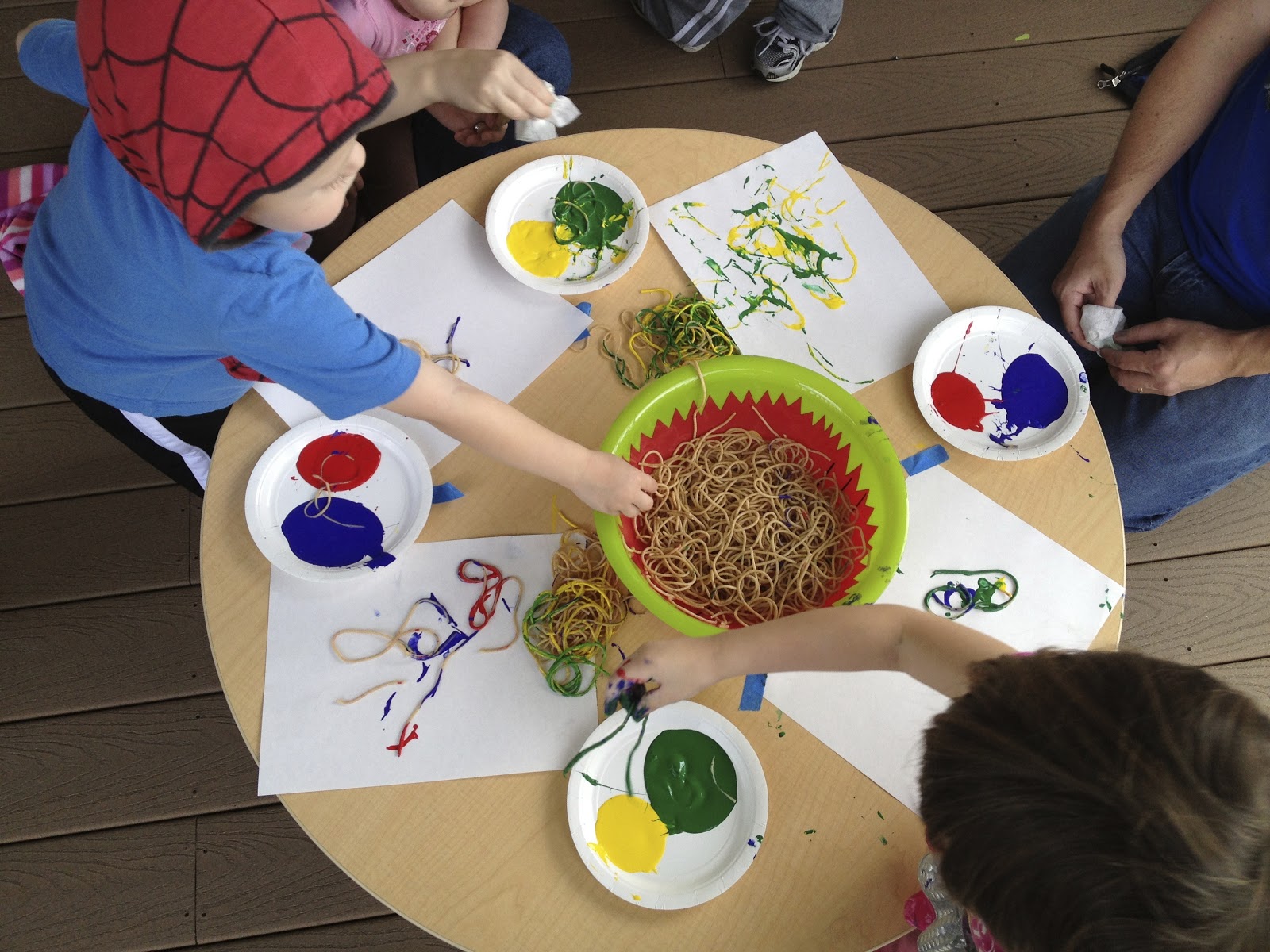 1600x1200 Zayit And Ziva Spaghetti Painting - Spaghetti Painting