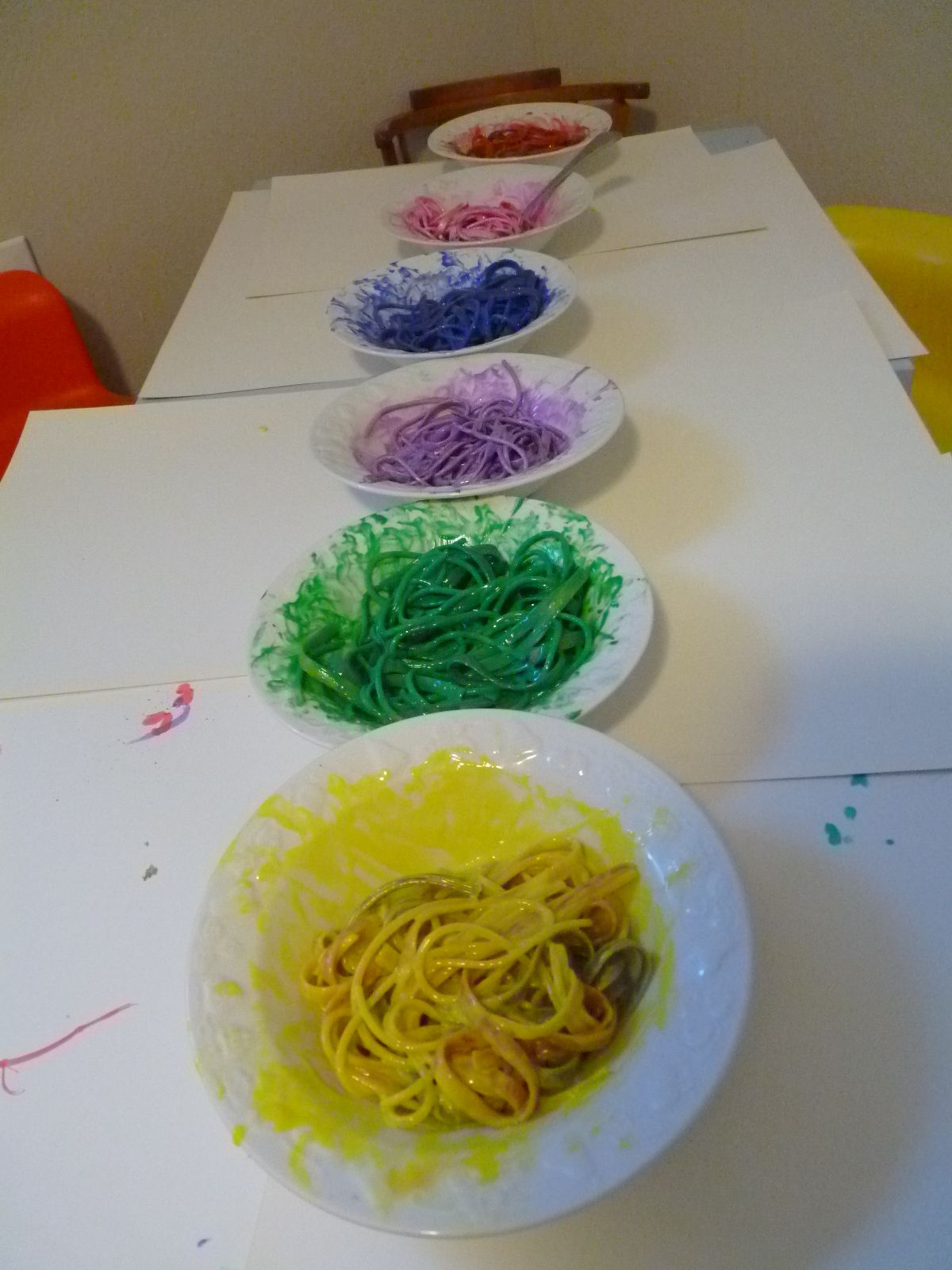 1200x1600 Spaghetti Painting! So Much Fun For The Home - Spaghetti Painting