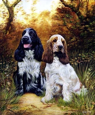 331x400 Sold Original Cocker Spaniel Painting - Spaniel Painting