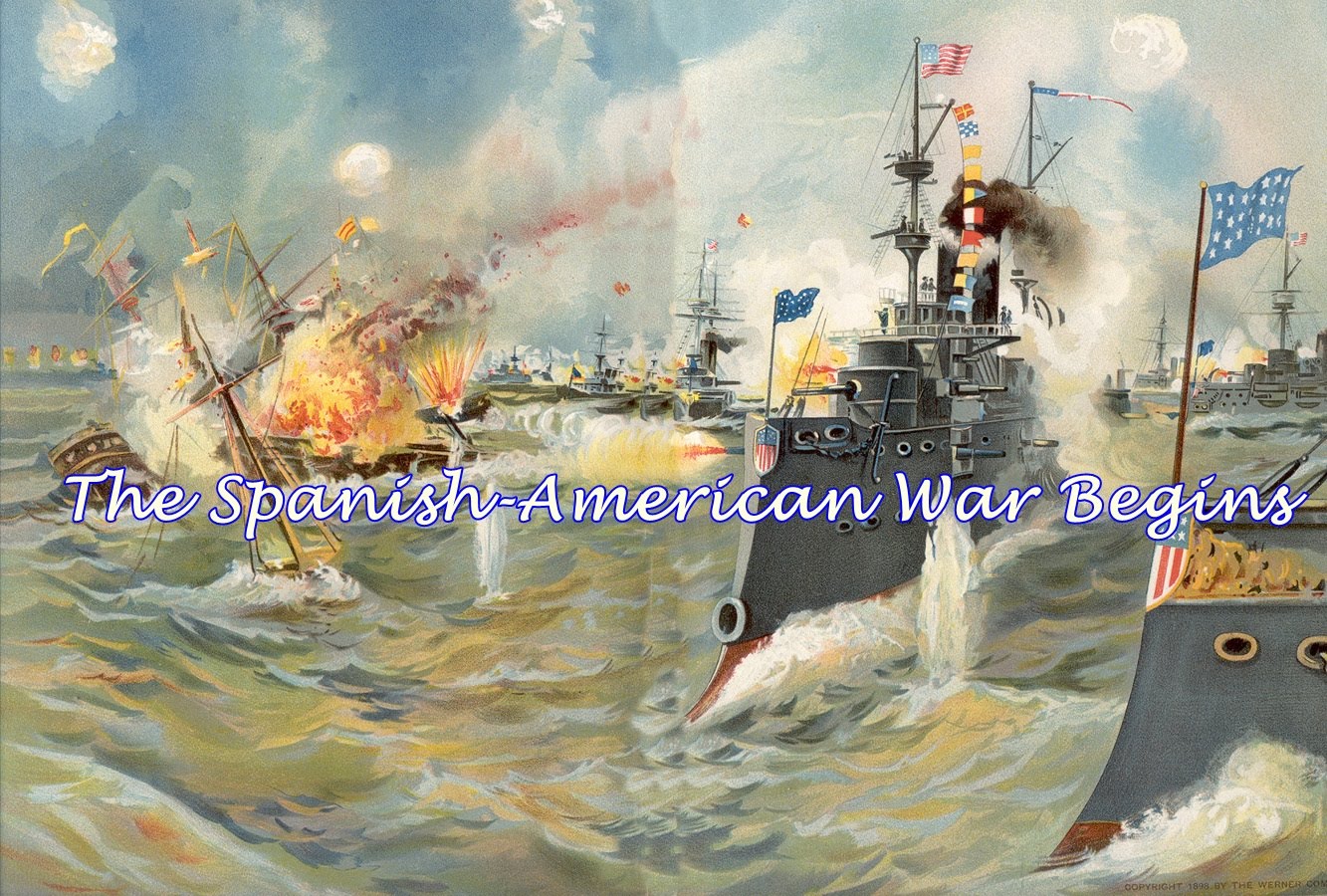 1333x900 History Brief The Spanish American War Begins - Spanish American War Painting