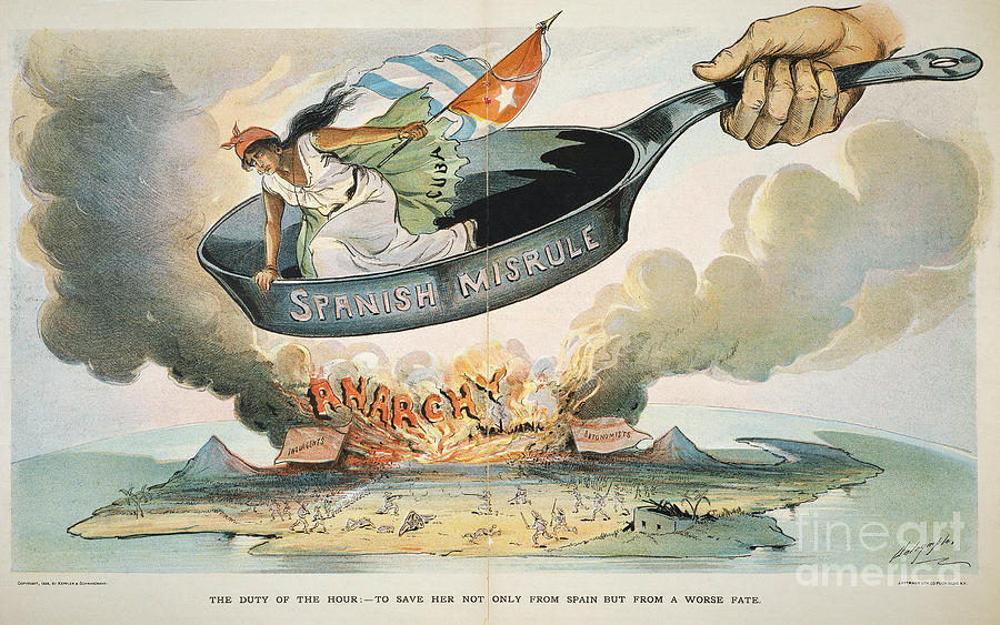 900x563 Spanish American War, 1898 Painting By Granger - Spanish American War Painting