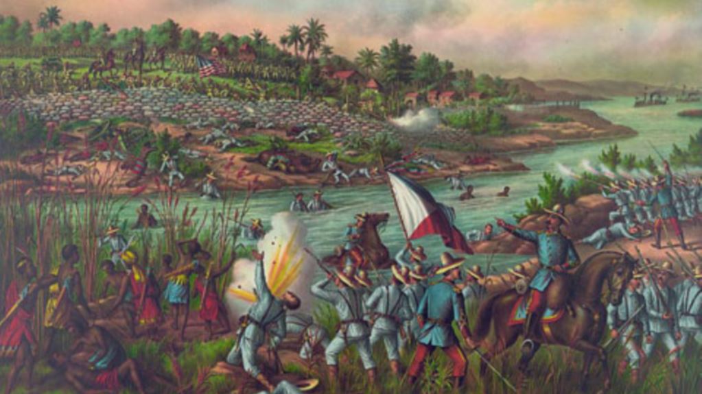 1023x575 American History Treaty Brings Quick End To Spanish American War - Spanish American War Painting