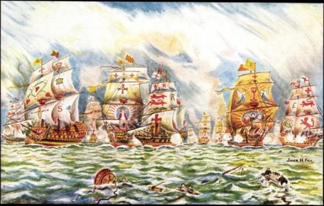 640x407 Epic World History Spanish Armada - Spanish Armada Painting