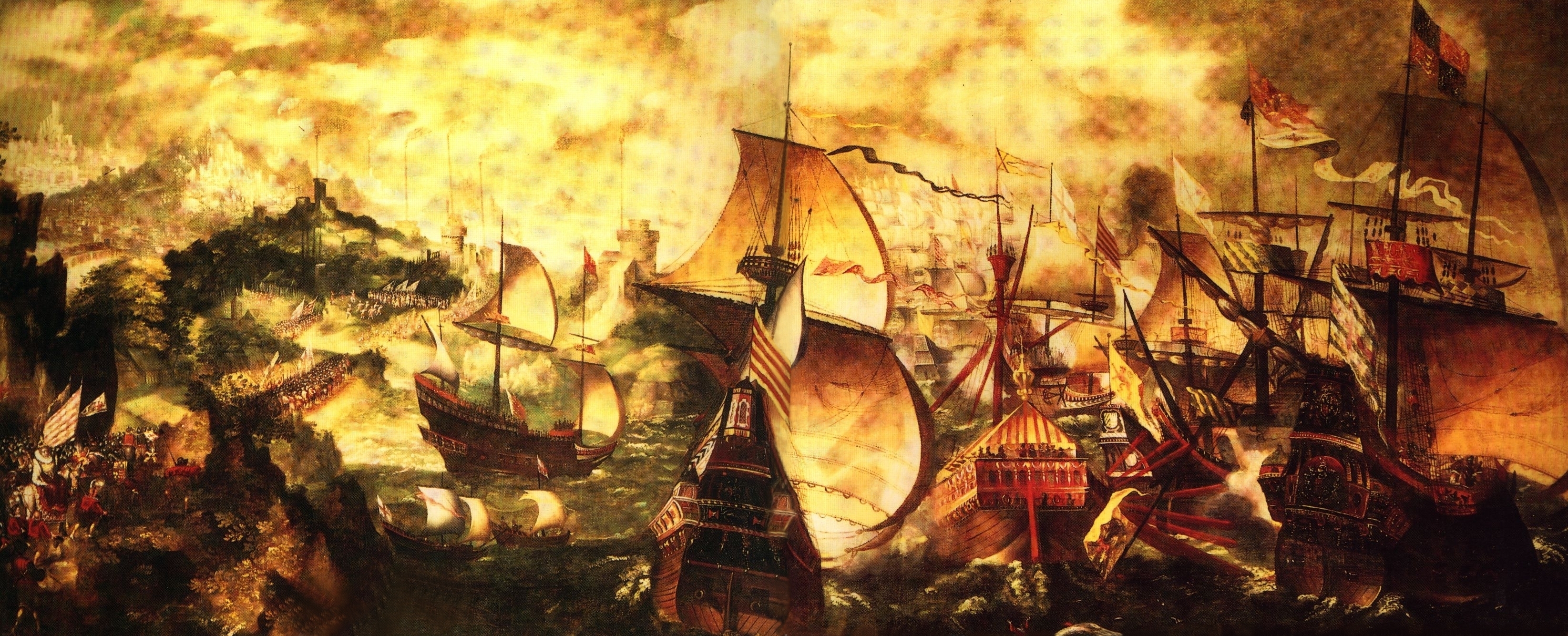 3289x1334 In The Spanish Armada's Wake, On Ireland's Wild Atlantic Way - Spanish Armada Painting