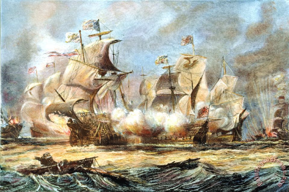 960x638 Others Spanish Armada, 1588 Painting - Spanish Armada Painting
