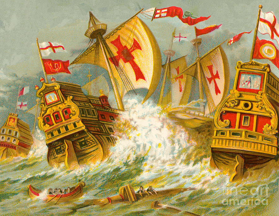 Spanish Armada Painting At PaintingValley Com Explore Collection Of   Spanish Armada Painting 6 