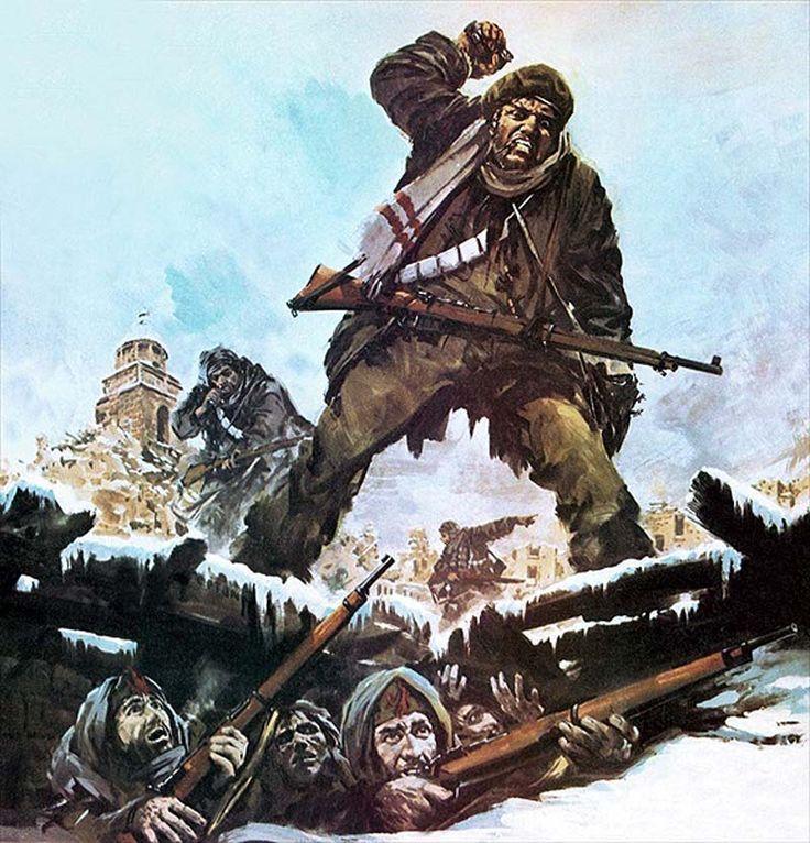 736x766 Battle Of Terue Spanish Civil War Artist History - Spanish Civil War Painting