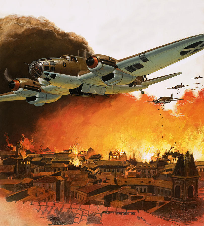 810x900 The Destruction Of Guernica During The Spanish Civil War Painting - Spanish Civil War Painting