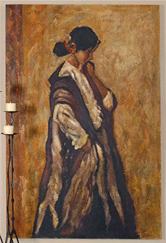 341x500 Mexican Hacienda Spanish Colonial Revival Tuscan Style Oil - Spanish Colonial Painting