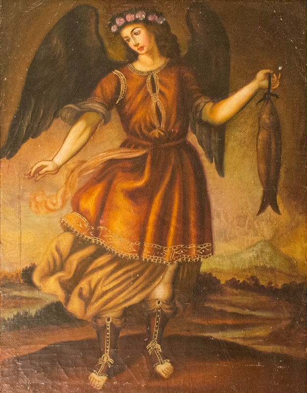 625x800 Roadside Spanish Colonial Angel - Spanish Colonial Painting