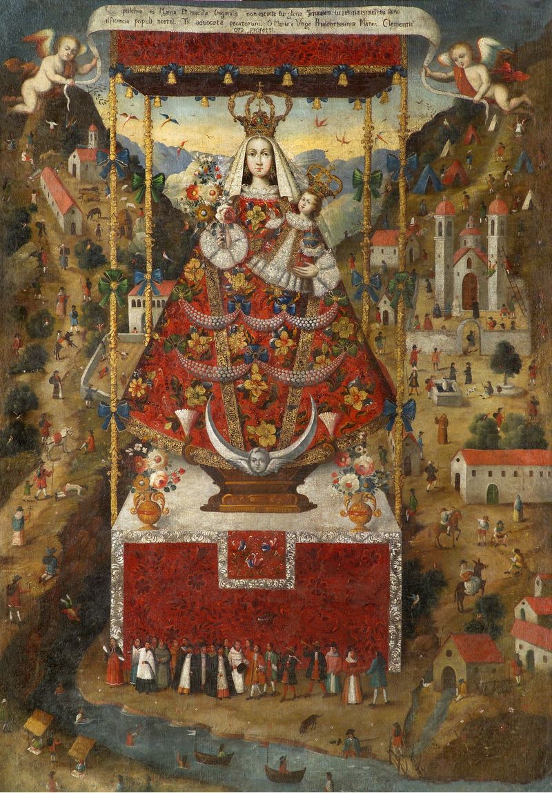 800x1149 Spanish Colonial Painting Painters' Table - Spanish Colonial Painting