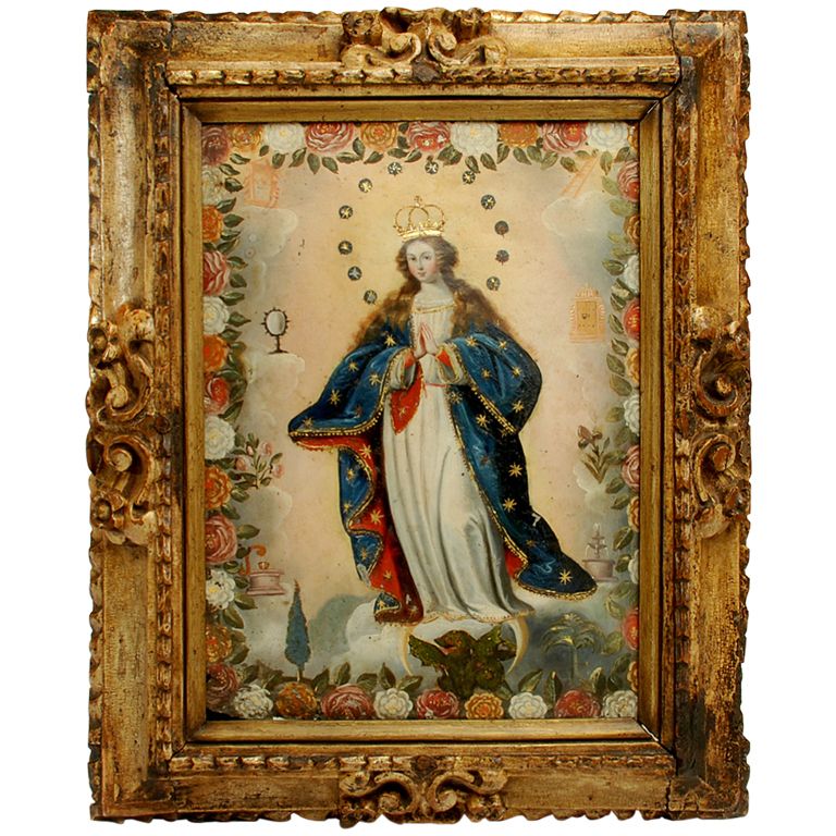 768x768 A Superb Spanish Colonial Painting - Spanish Colonial Painting