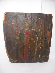 225x300 Antique 18thc 1700`s Spanish Colonial Folk Art Icon Retablo - Spanish Colonial Painting