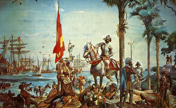 600x370 Florida Memory - Spanish Conquistador Painting