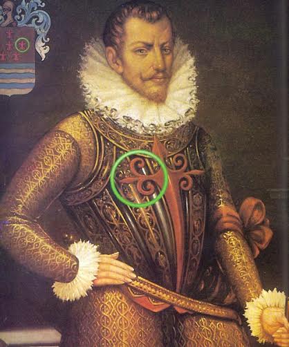 418x502 Hidden In Plain Sight - Spanish Conquistador Painting