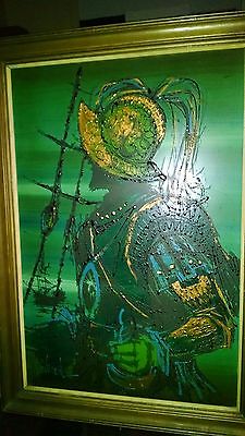 225x400 Large Vanguard Spanish Conquistador Soldier Framed Painting - Spanish Conquistador Painting