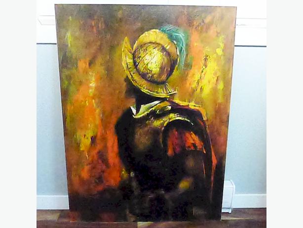 614x461 Large 30x40 Spanish Conquistador Don Quixote Print Victoria City - Spanish Conquistador Painting