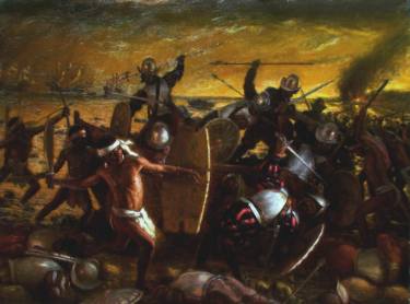 375x278 Spanish Conquistador Magelan Paintings For Sale Saatchi Art - Spanish Conquistador Painting