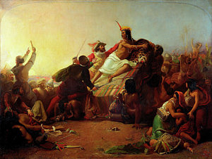 300x226 Conquistador Paintings Fine Art America - Spanish Conquistador Painting