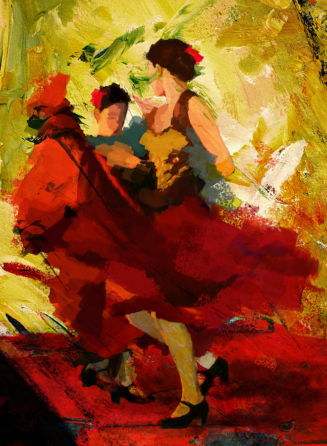 660x900 Flamenco Dancer Paintings Fine Art America Paintings Of Spanish - Spanish Flamenco Dancer Painting