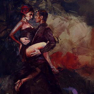 300x300 Flamenco Paintings Fine Art America - Spanish Flamenco Dancer Painting