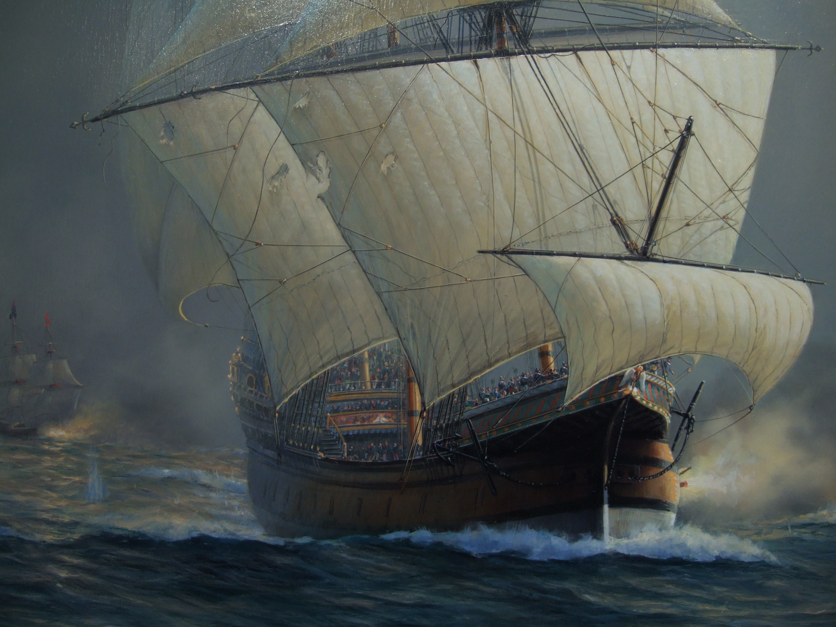 2848x2136 The Golden Galleon - Spanish Galleon Painting