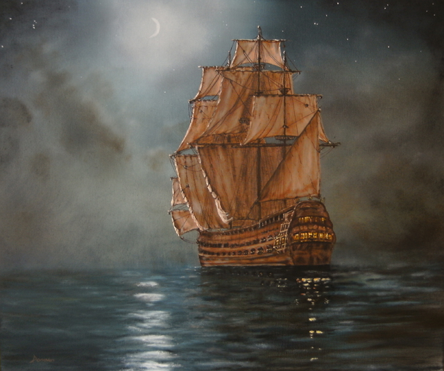 640x535 Spanish Galleon Cheryl Currie's Blog - Spanish Galleon Painting