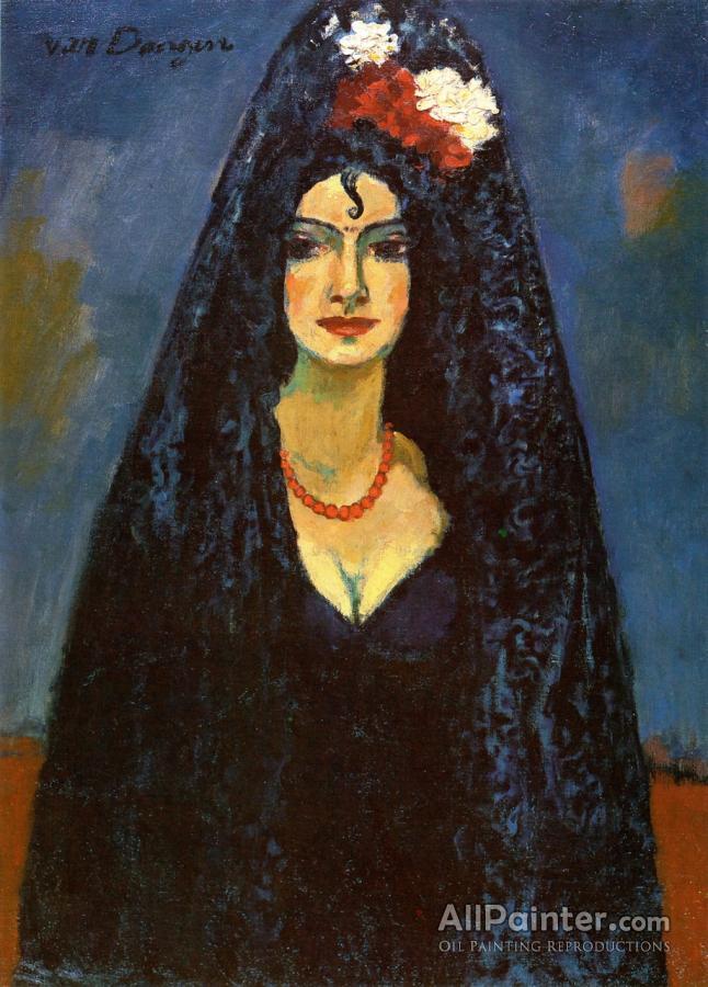 646x900 Kees Van Dongen Spanish Woman Oil Painting Reproductions For Sale - Spanish Girl Painting
