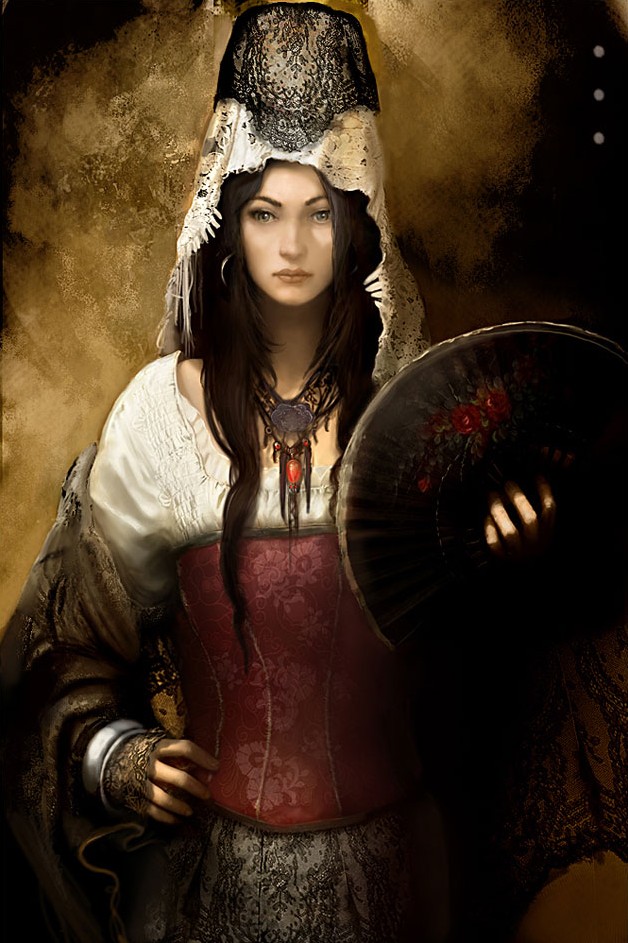 628x943 Making - Spanish Girl Painting