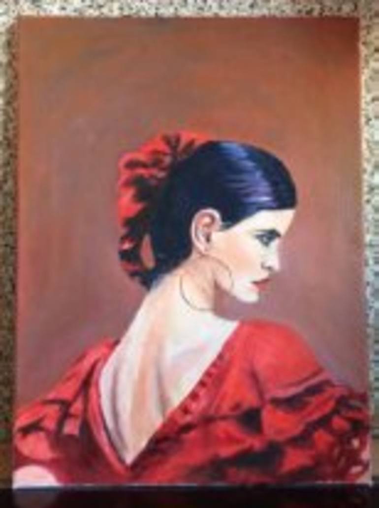770x1030 Saatchi Art Spanish Girl Painting By Nelya Barykina - Spanish Girl Painting