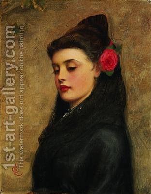 312x400 A Spanish Girl Charles Sillem Lidderdale Reproduction 1st Art - Spanish Girl Painting