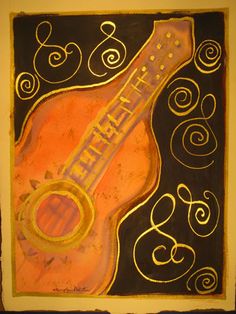 236x314 Flamenco Guitar Art Flamenco And Spanish Guitar Art - Spanish Guitar Painting