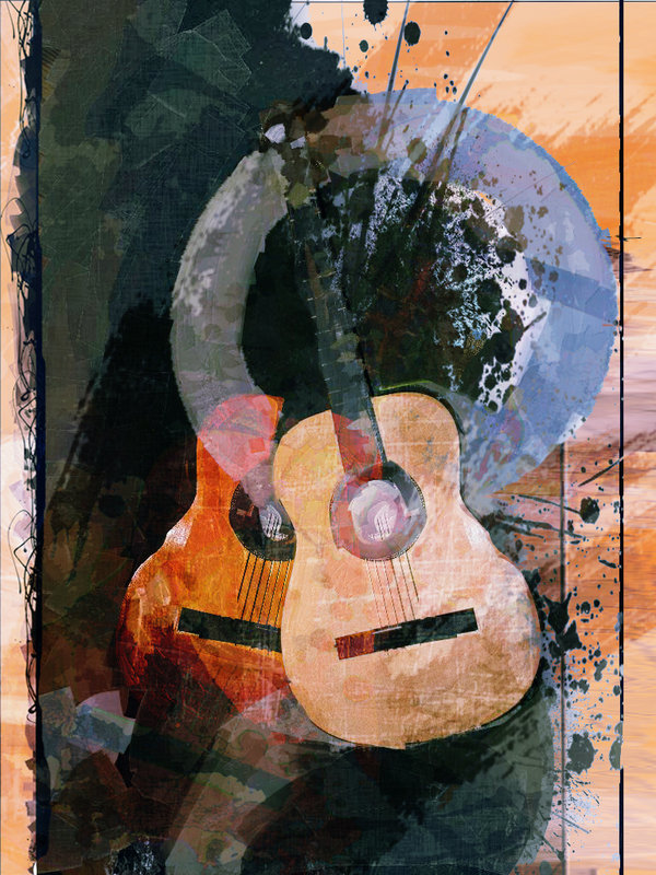 600x800 Perhaps The Most Famous Acoustic Guitar In World Willie Nelsons - Spanish Guitar Painting