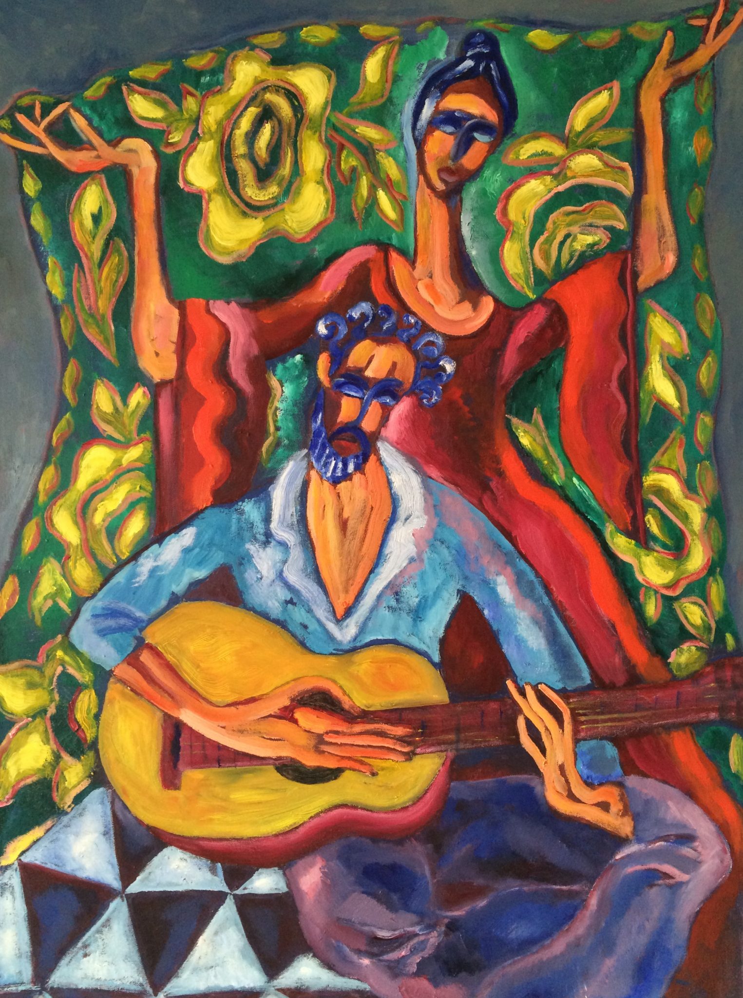 Spanish Guitar Painting At PaintingValley Com Explore Collection Of   Spanish Guitar Painting 23 