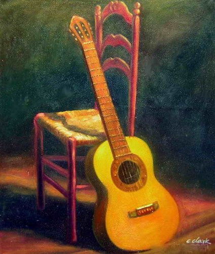 Spanish Guitar Painting At PaintingValley Com Explore Collection Of   Spanish Guitar Painting 25 