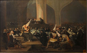 300x183 The Inquisition Tribunal - Spanish Inquisition Painting