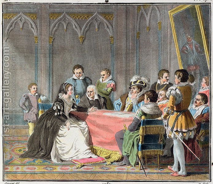 694x600 Marguerite De Valois 1492 1549 In Front Of The Spanish Inquisition - Spanish Inquisition Painting