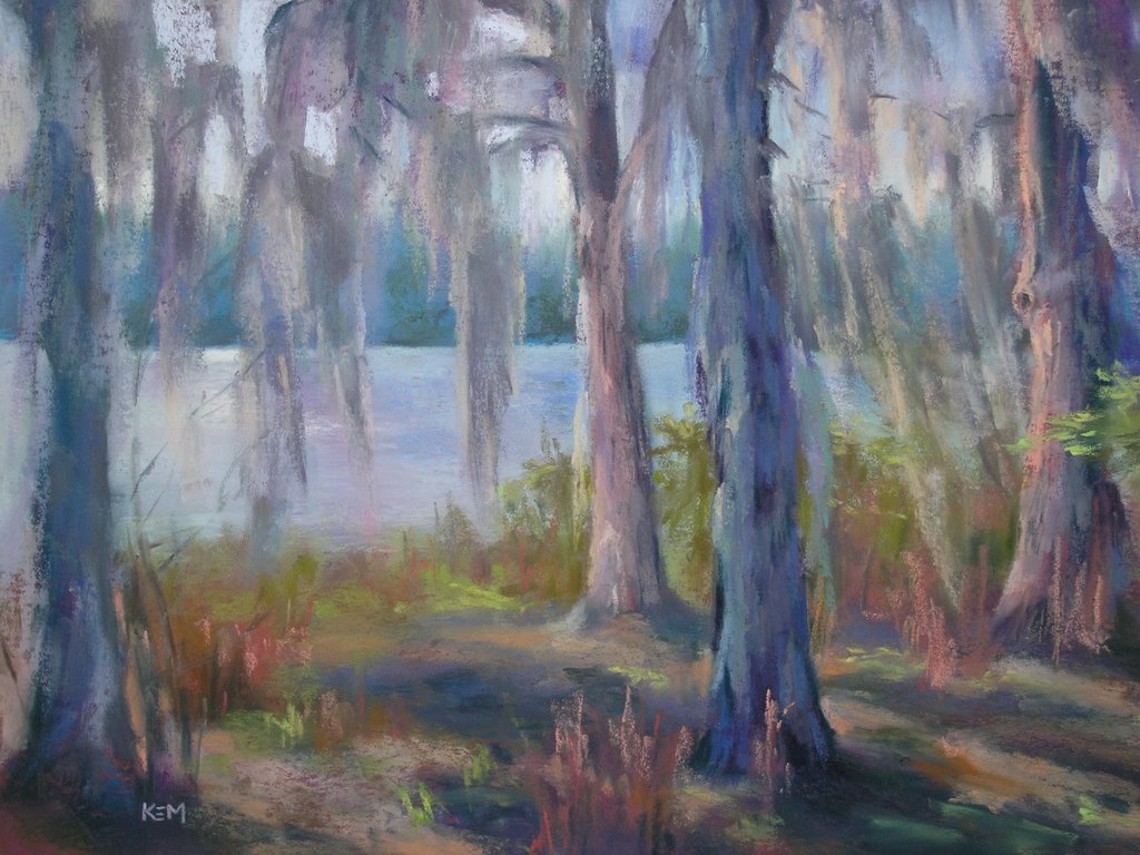 1024x768 Painting My World Mysterious Moss - Spanish Moss Painting